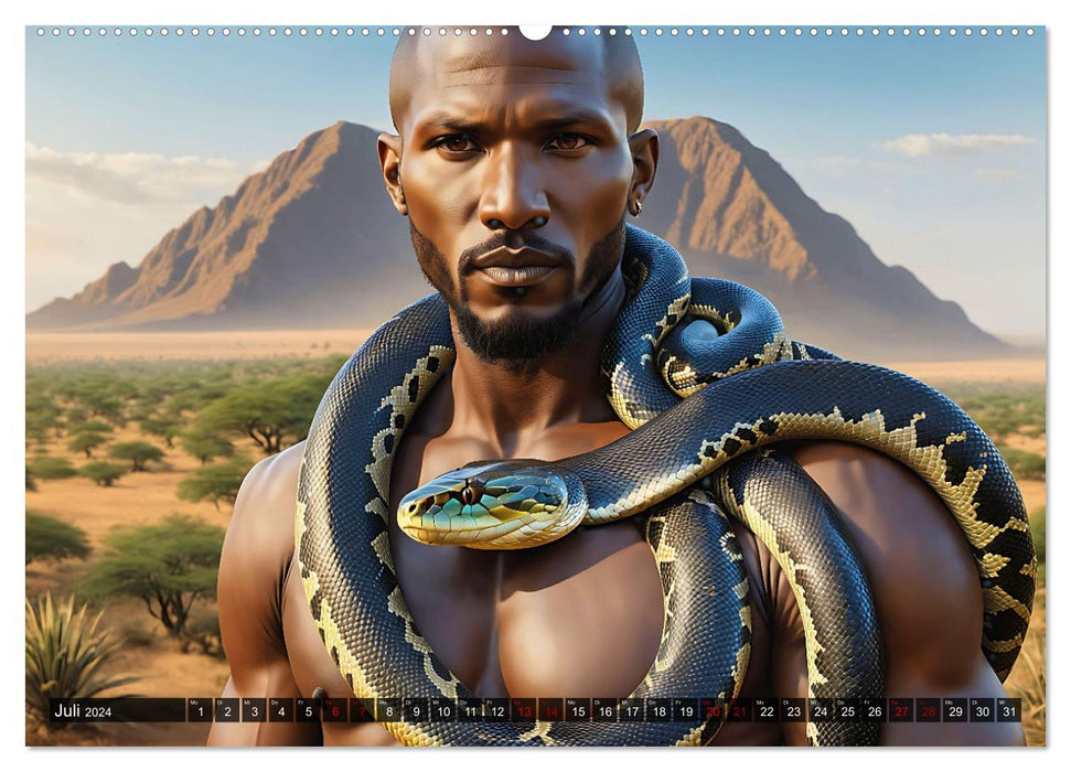 Mystische Schlangenbeschwörer (CALVENDO Premium Wandkalender 2024)