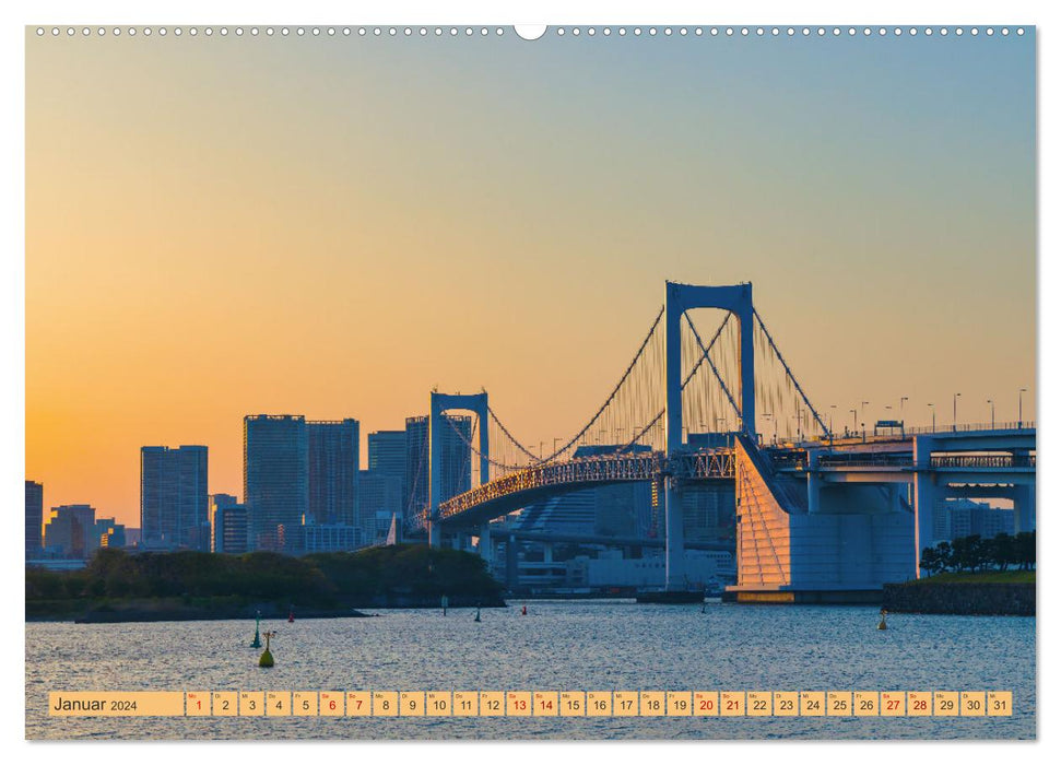 Impressionen aus Tokio, der Megastadt im Land der aufgehenden Sonne (CALVENDO Wandkalender 2024)