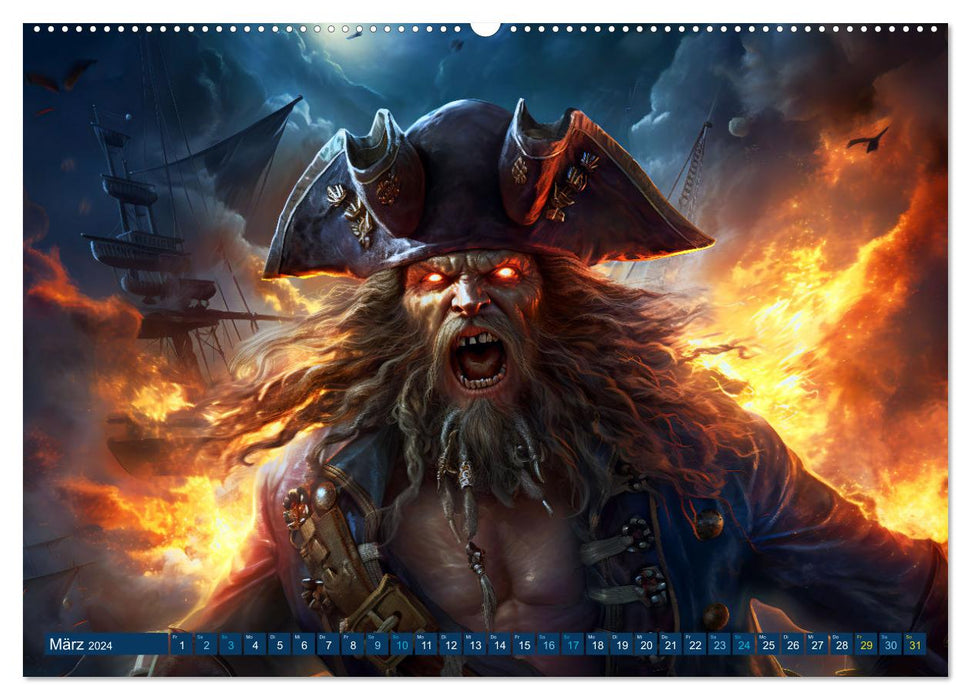 Seemannsgarn - Mythen, Legenden und Geschichten der Seefahrer (CALVENDO Wandkalender 2024)