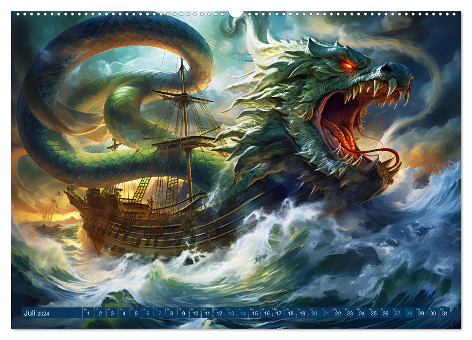 Seemannsgarn - Mythen, Legenden und Geschichten der Seefahrer (CALVENDO Premium Wandkalender 2024)