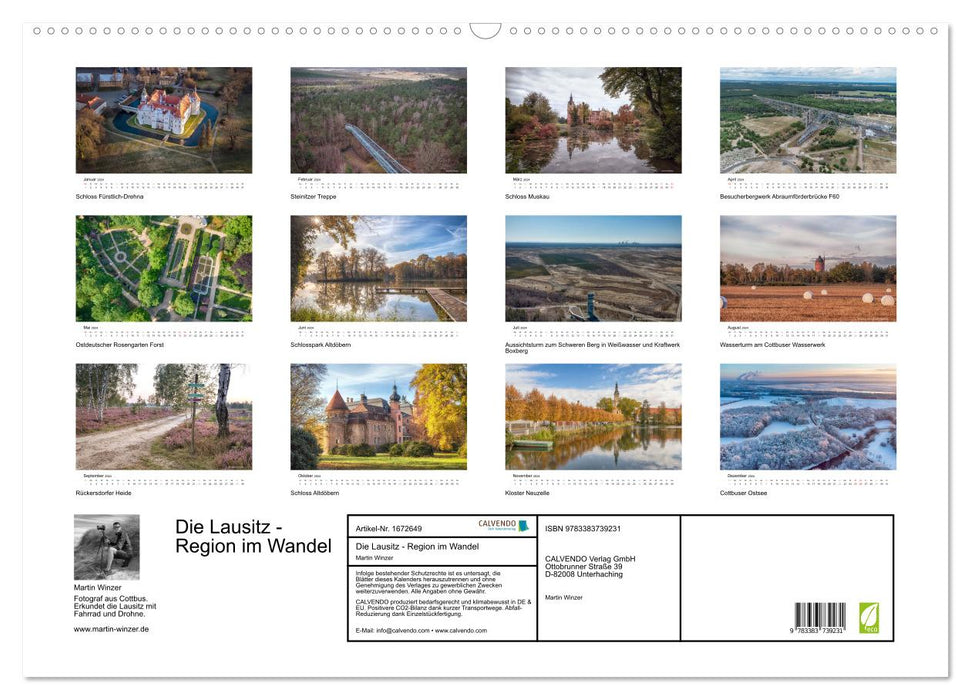 Die Lausitz - Region im Wandel (CALVENDO Wandkalender 2024)