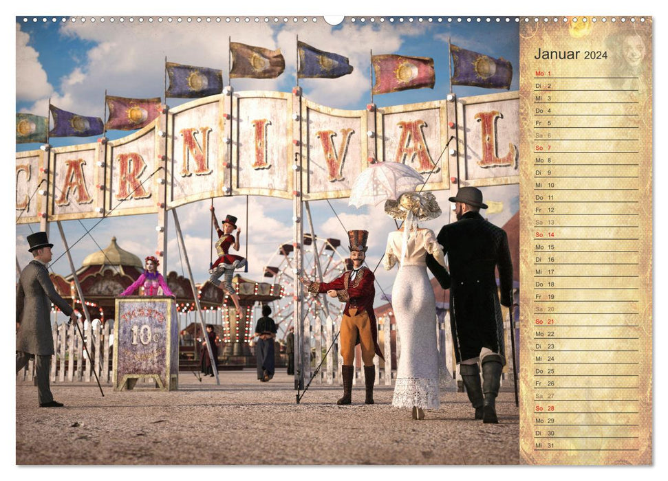 Steampunk Carnival (CALVENDO Premium Wandkalender 2024)