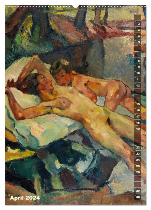 Leo Putz - Die Kunst der Sinnlichkeit (CALVENDO Premium Wandkalender 2024)