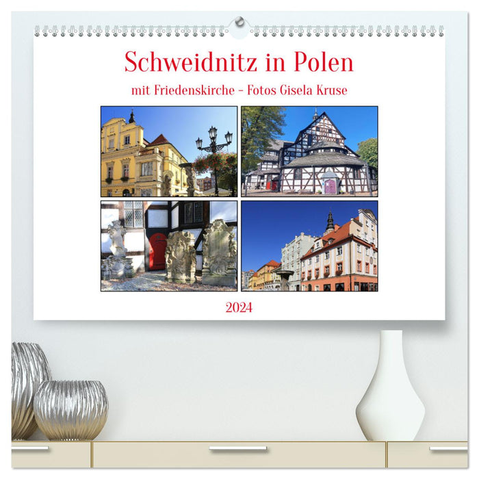 Schweidnitz in Polen mit Friedenskirche (CALVENDO Premium Wandkalender 2024)