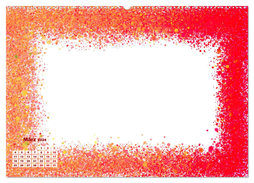 Cadres photo abstraits colorés (calendrier mural CALVENDO 2024) 