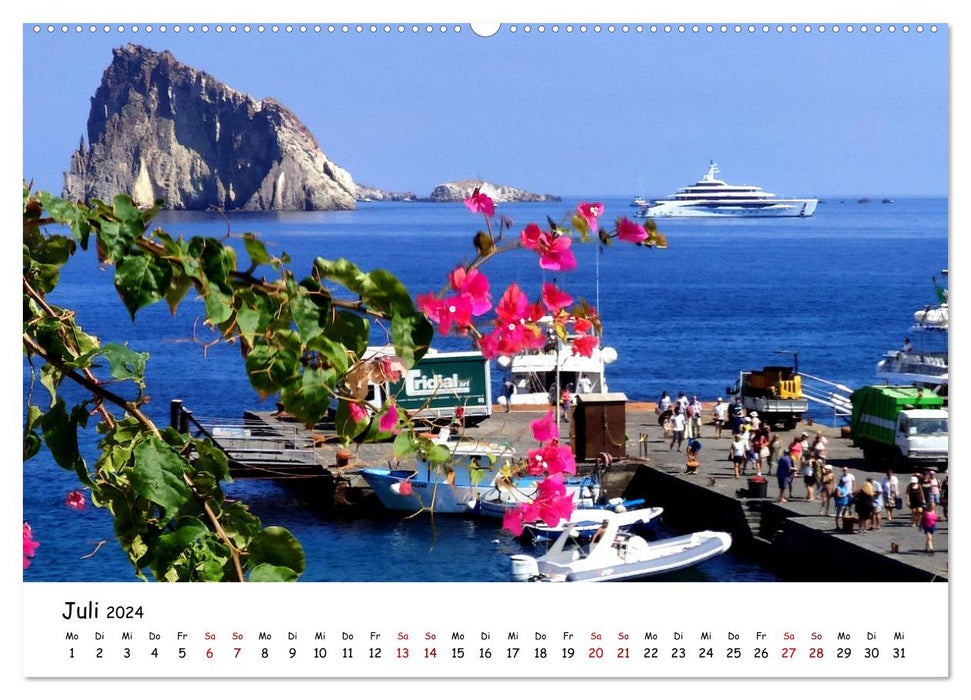 Sizilien - der Osten und die Liparischen Inseln (CALVENDO Premium Wandkalender 2024)