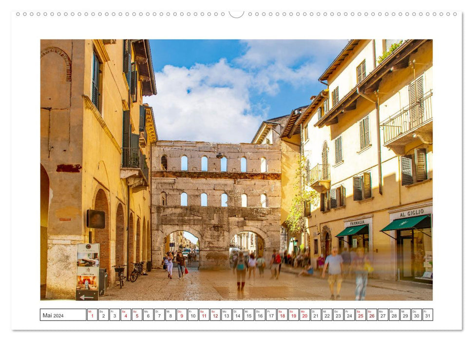 Verona - malerische Stadt mit Charme (CALVENDO Wandkalender 2024)
