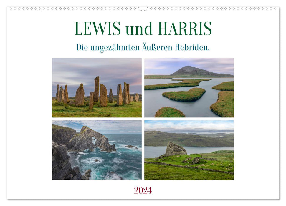 Lewis und Harris, die ungezähmten Äußeren Hebriden. (CALVENDO Wandkalender 2024)