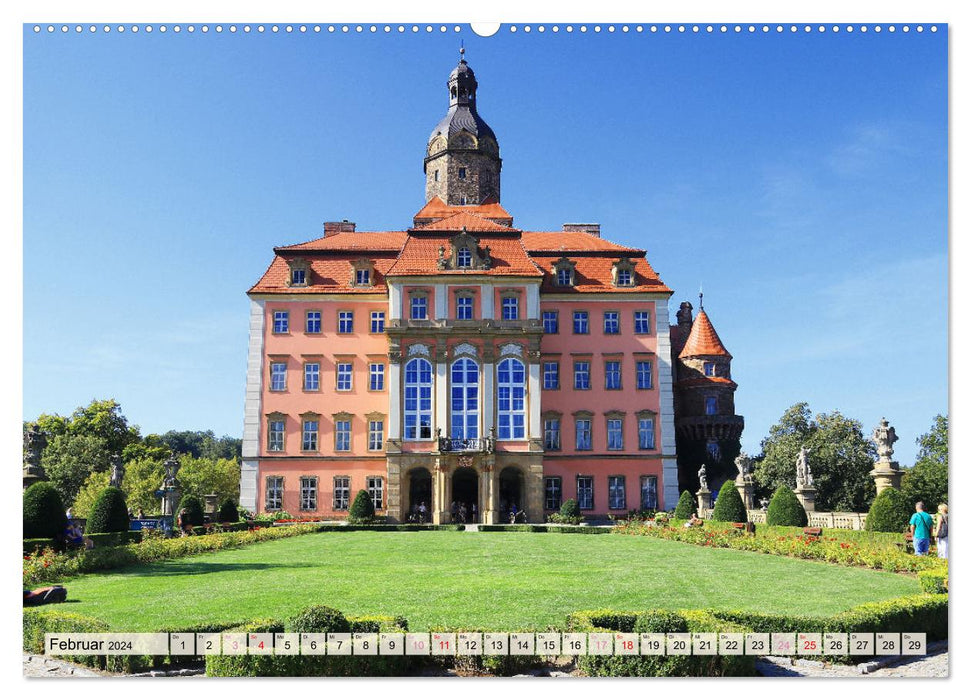 Schloss Fürstenstein in Polen (CALVENDO Premium Wandkalender 2024)