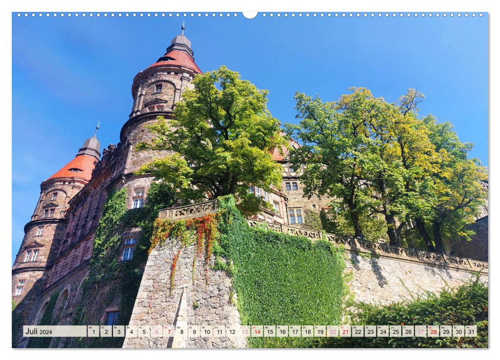 Schloss Fürstenstein in Polen (CALVENDO Premium Wandkalender 2024)