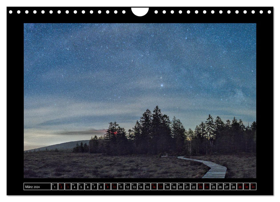 Astro-Kalender - Deep Sky und Landschaften (CALVENDO Wandkalender 2024)
