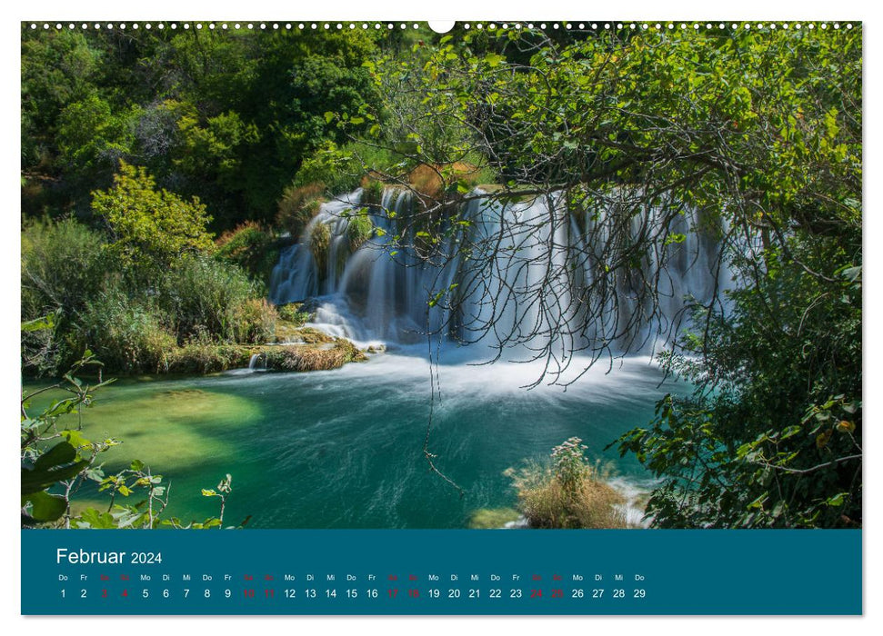 Nationalpark Krka - Wasser-Wunderwelt in Dalmatien (CALVENDO Premium Wandkalender 2024)