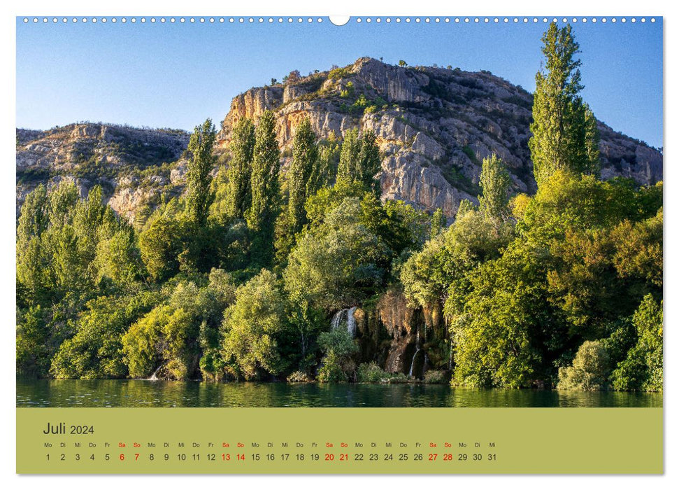 Nationalpark Krka - Wasser-Wunderwelt in Dalmatien (CALVENDO Premium Wandkalender 2024)