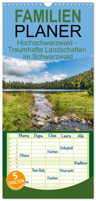 Hochschwarzwald - Traumhafte Landschaften im Schwarzwald (CALVENDO Familienplaner 2024)