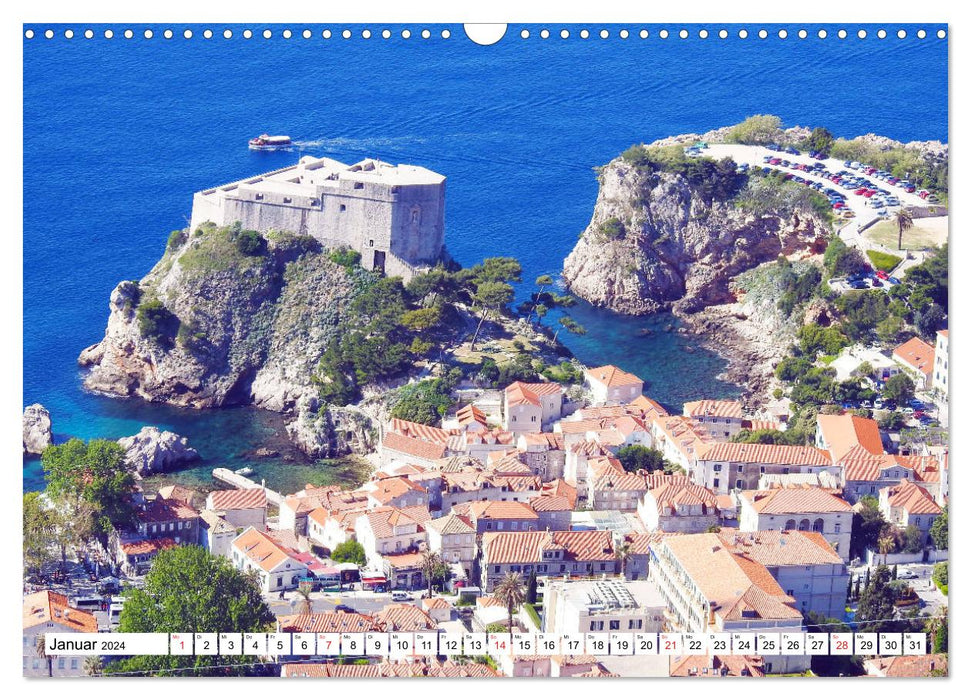 Dubrovnik - Traum von Kroatien (CALVENDO Wandkalender 2024)