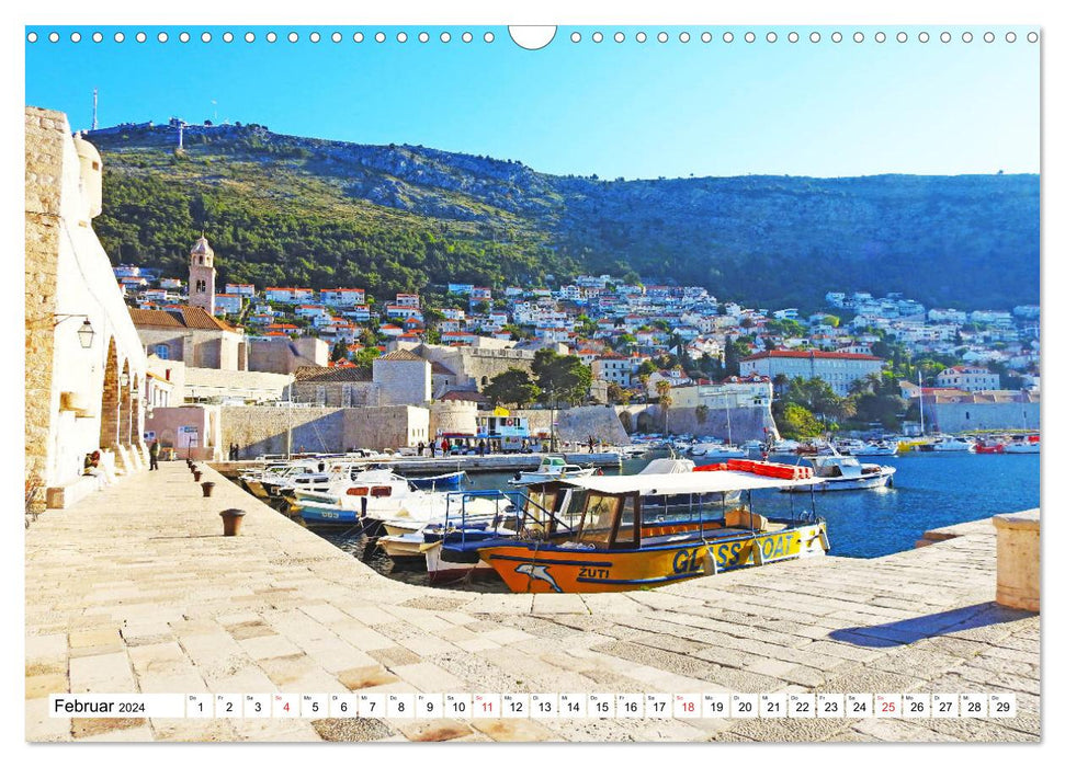 Dubrovnik - Traum von Kroatien (CALVENDO Wandkalender 2024)