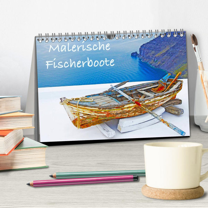 Malerische Fischerboote (CALVENDO Wandkalender 2024)
