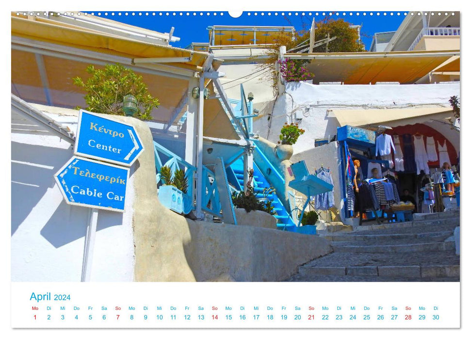 Santorini Königin der griechischen Inseln (CALVENDO Premium Wandkalender 2024)