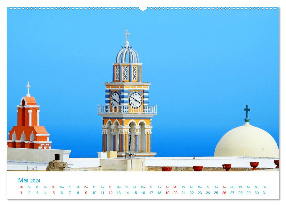 Santorini Königin der griechischen Inseln (CALVENDO Premium Wandkalender 2024)