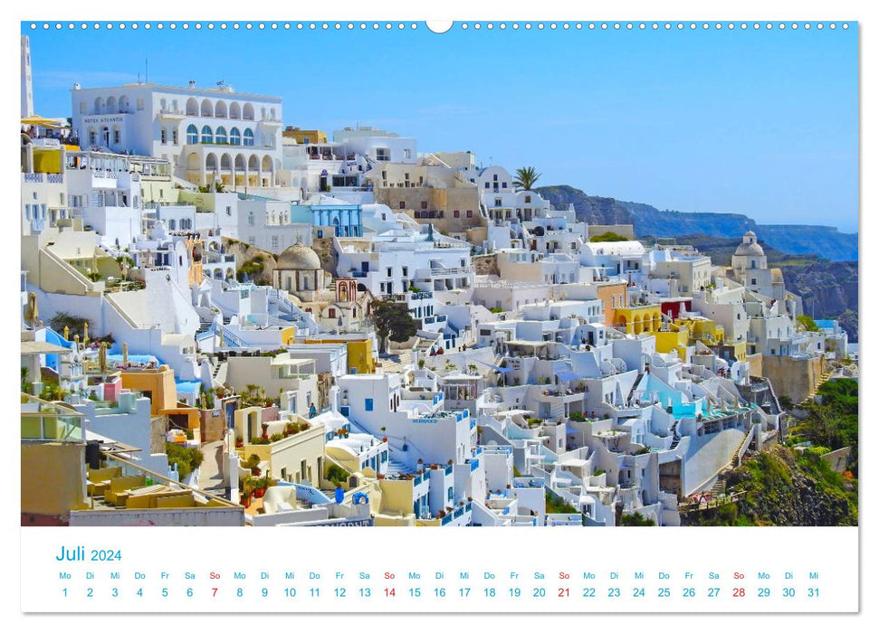 Santorini Königin der griechischen Inseln (CALVENDO Premium Wandkalender 2024)