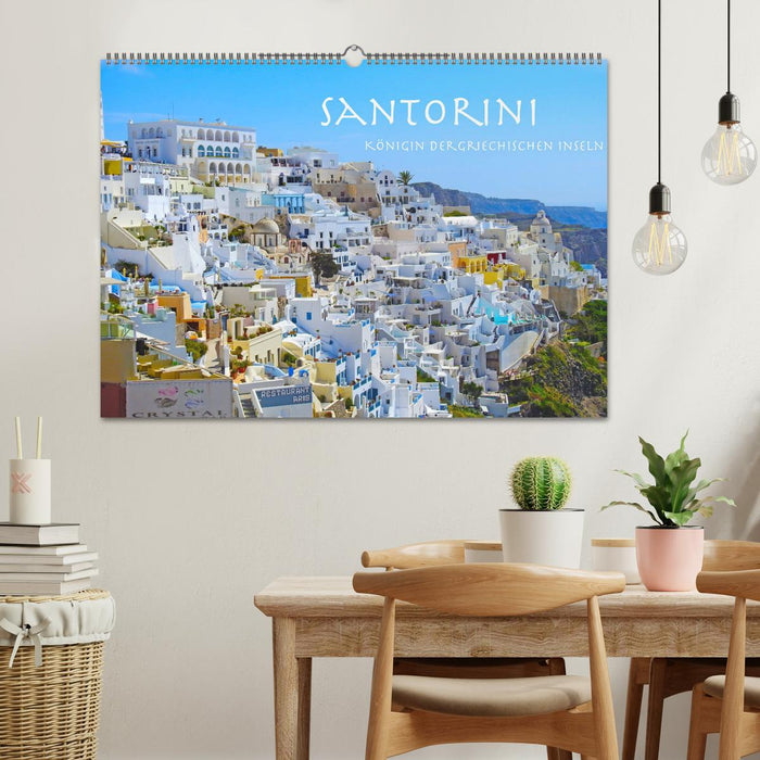 Santorini Königin der griechischen Inseln (CALVENDO Wandkalender 2024)