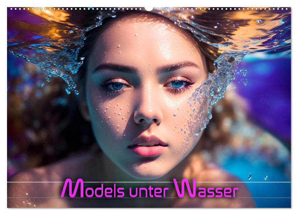 Models unter Wasser (CALVENDO Wandkalender 2024)