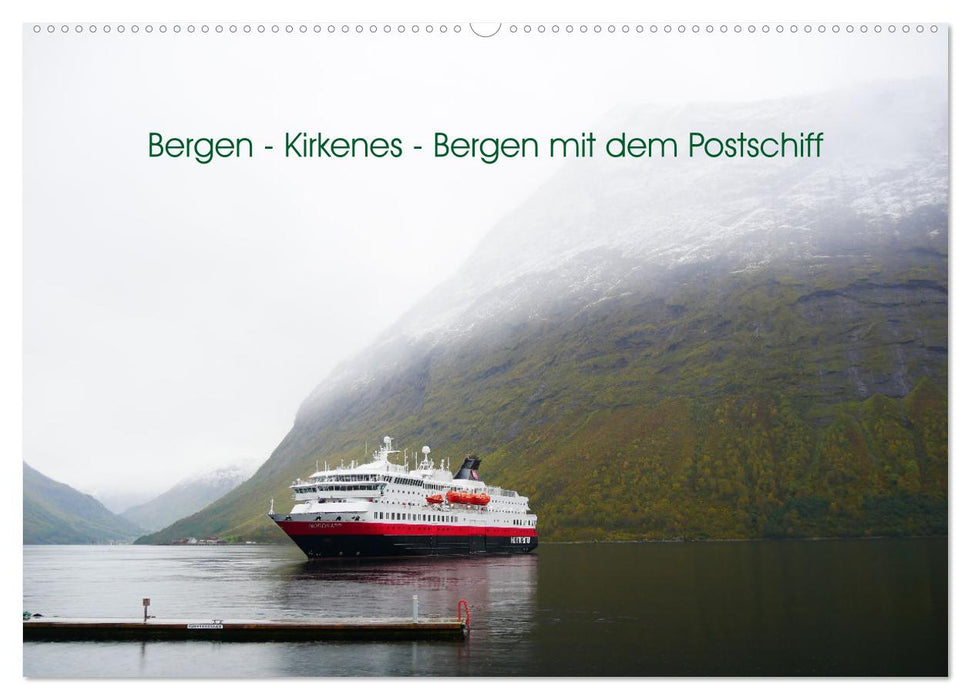 Bergen - Kirkenes - Bergen mit dem Postschiff (CALVENDO Wandkalender 2024)