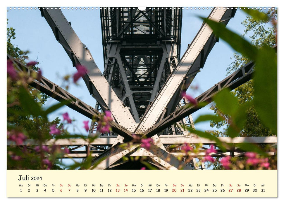 Müngstener Brücke - Landschaft rund um Solingen (CALVENDO Premium Wandkalender 2024)