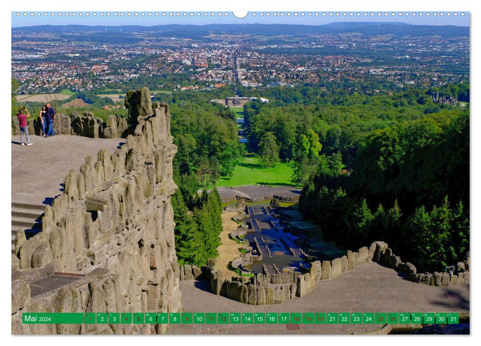 Bad Wilhelmshöhe Bergpark und Wasserspiele (CALVENDO Premium Wandkalender 2024)