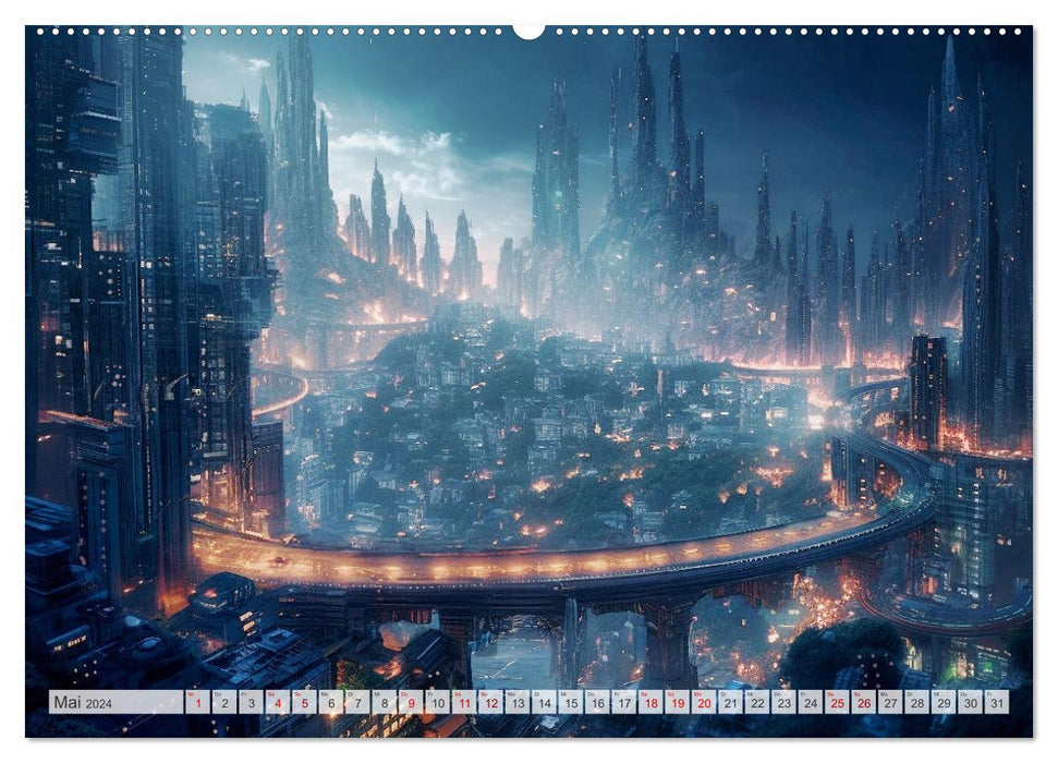 Gigapolis (CALVENDO Premium Wandkalender 2024)