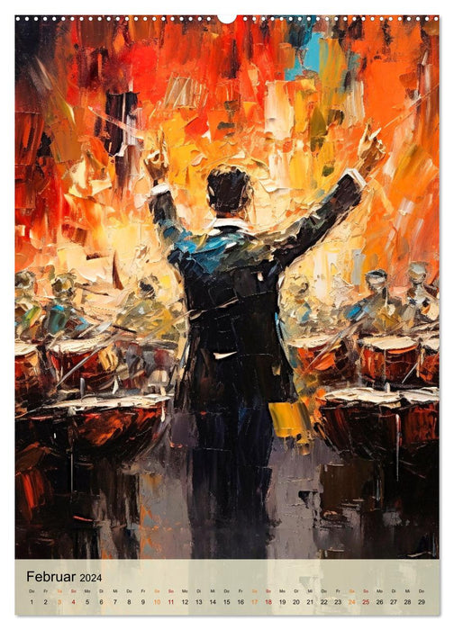 Der Dirigent modern (CALVENDO Premium Wandkalender 2024)