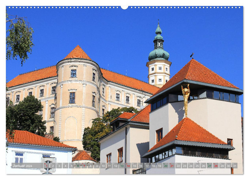Mikulov in Tschechien (CALVENDO Premium Wandkalender 2024)