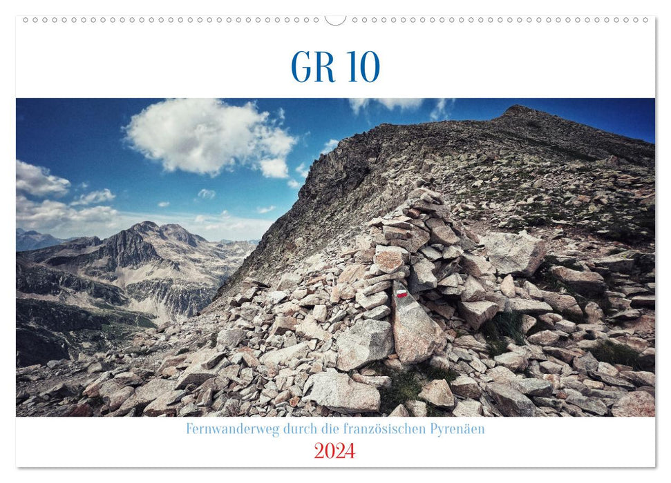 GR 10 Fernwanderweg durch die französischen Pyrenäen (CALVENDO Wandkalender 2024)