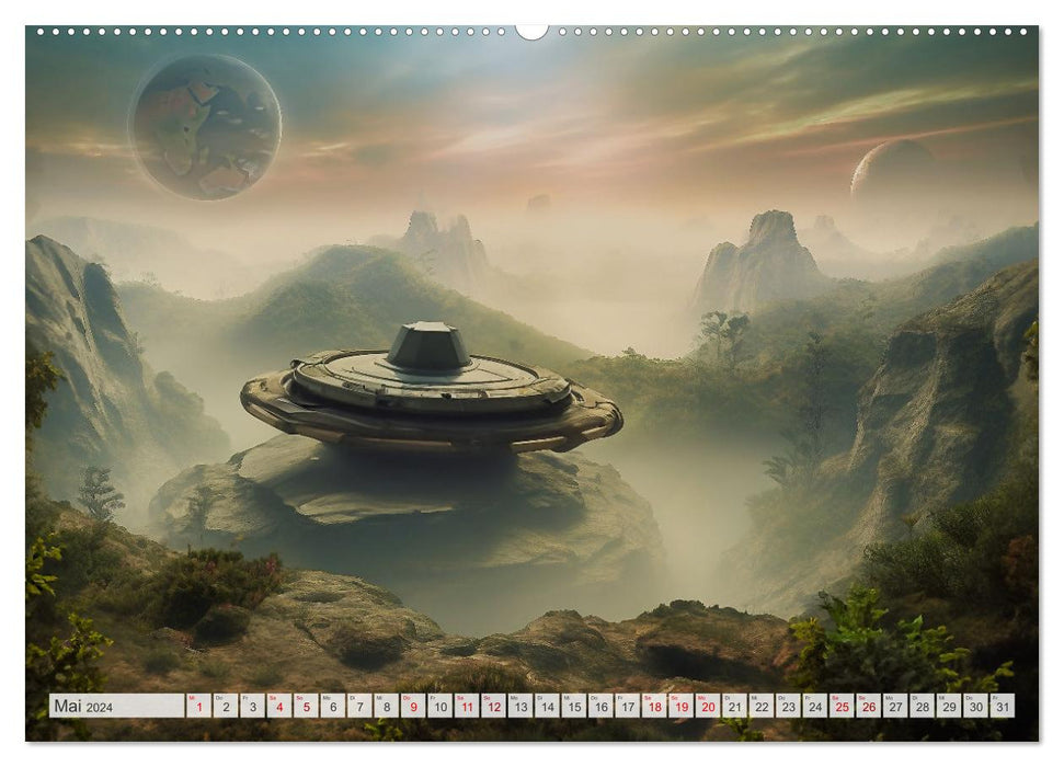 Extraterrestrisch - Auf fremden Planeten (CALVENDO Wandkalender 2024)