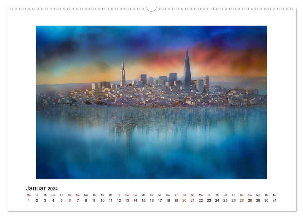 Fantasiestädte (CALVENDO Wandkalender 2024)