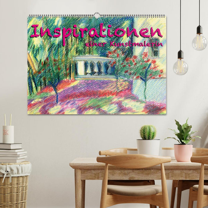 Inspirationen einer Kunstmalerin (CALVENDO Wandkalender 2024)