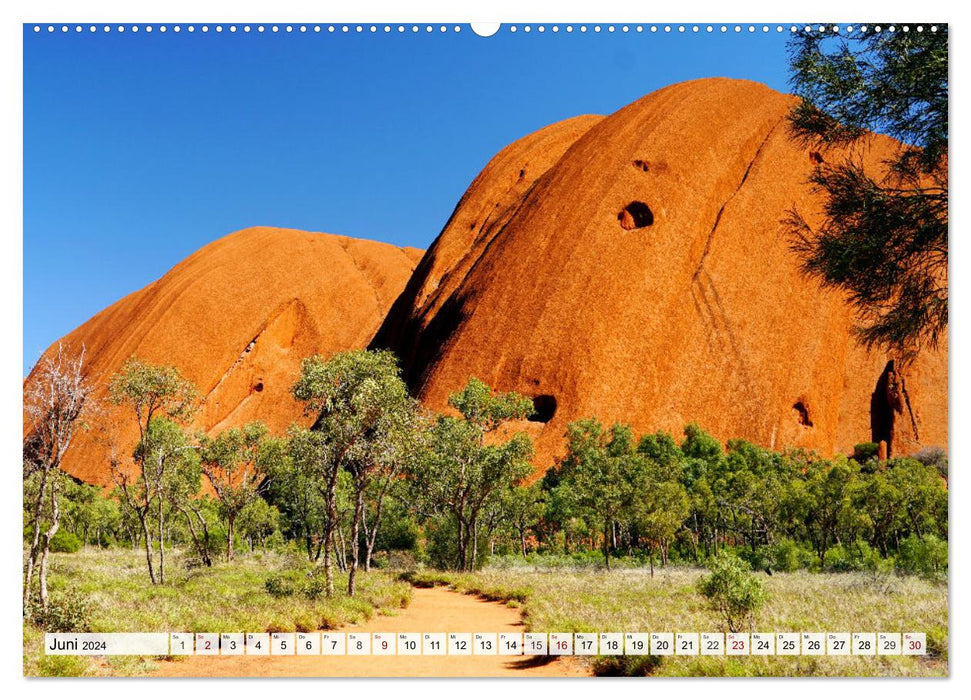 Australien - "Nur wo Du zu Fuß warst, bist Du wirklich gewesen" (CALVENDO Premium Wandkalender 2024)