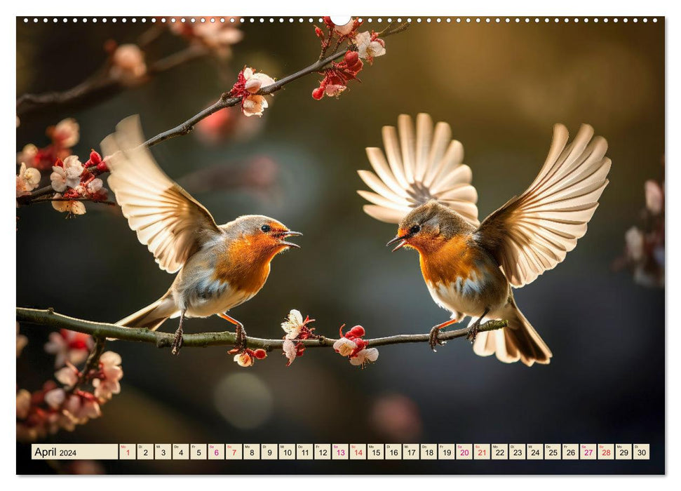 Vögel Alltag (CALVENDO Wandkalender 2024)