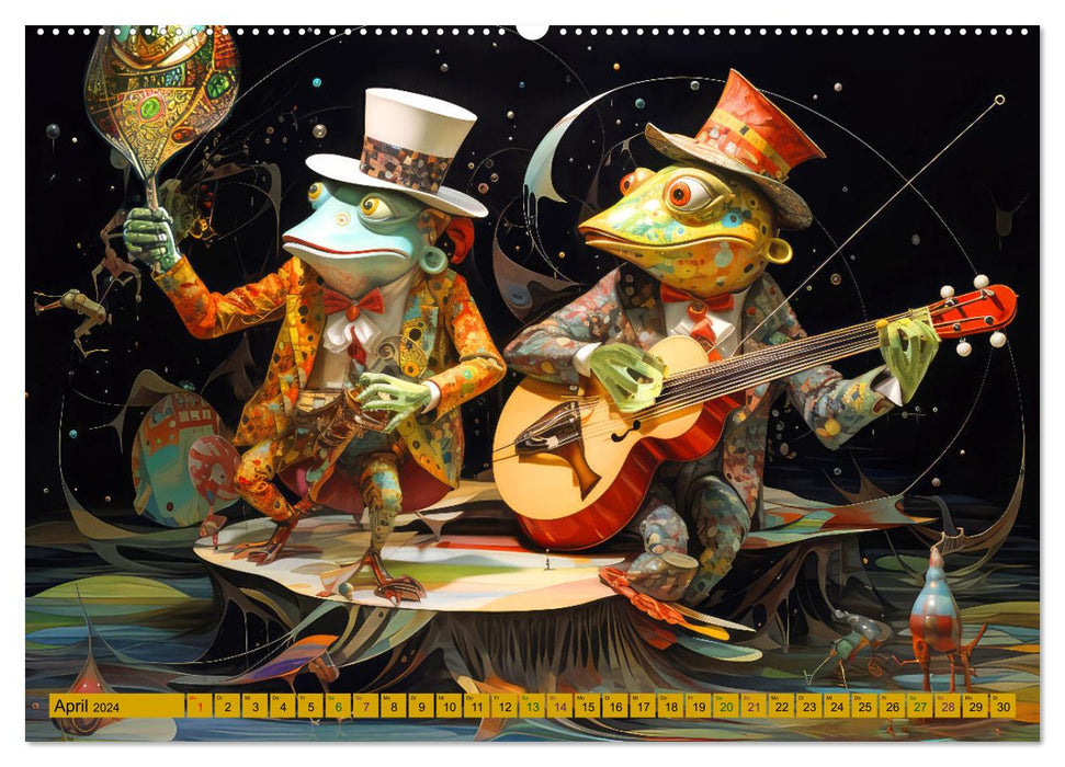 Zirkus Witzig und skurril (CALVENDO Premium Wandkalender 2024)