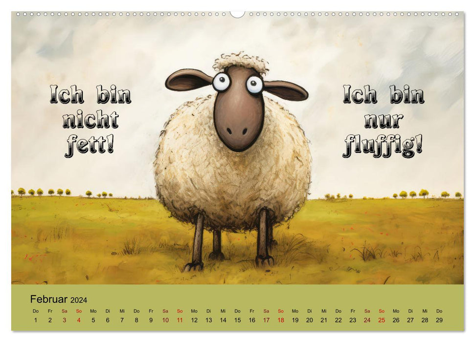 Schafsprüche (CALVENDO Wandkalender 2024)