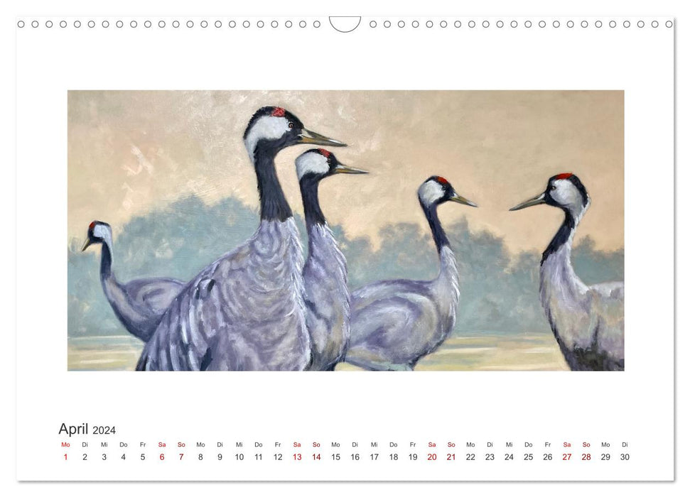 Auf leichten Schwingen - Zugvögel (CALVENDO Wandkalender 2024)