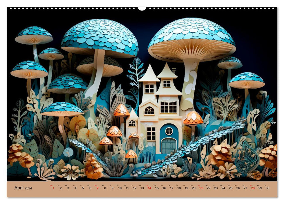 Magie der Pilze (CALVENDO Premium Wandkalender 2024)