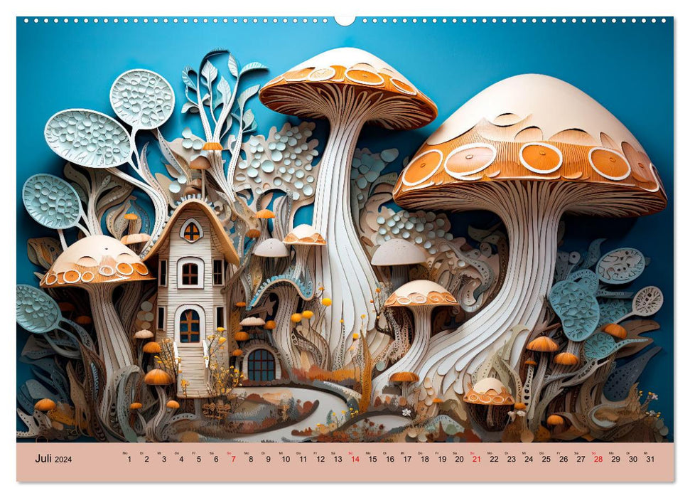 Magie der Pilze (CALVENDO Premium Wandkalender 2024)