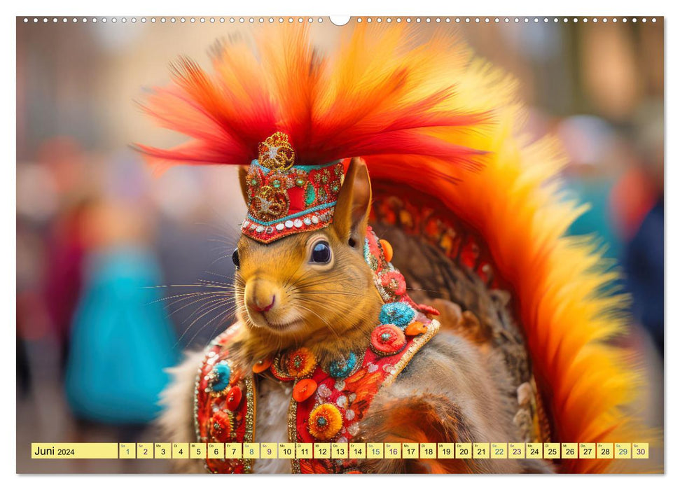 Eichhörnchen im Erlebnishunger (CALVENDO Premium Wandkalender 2024)