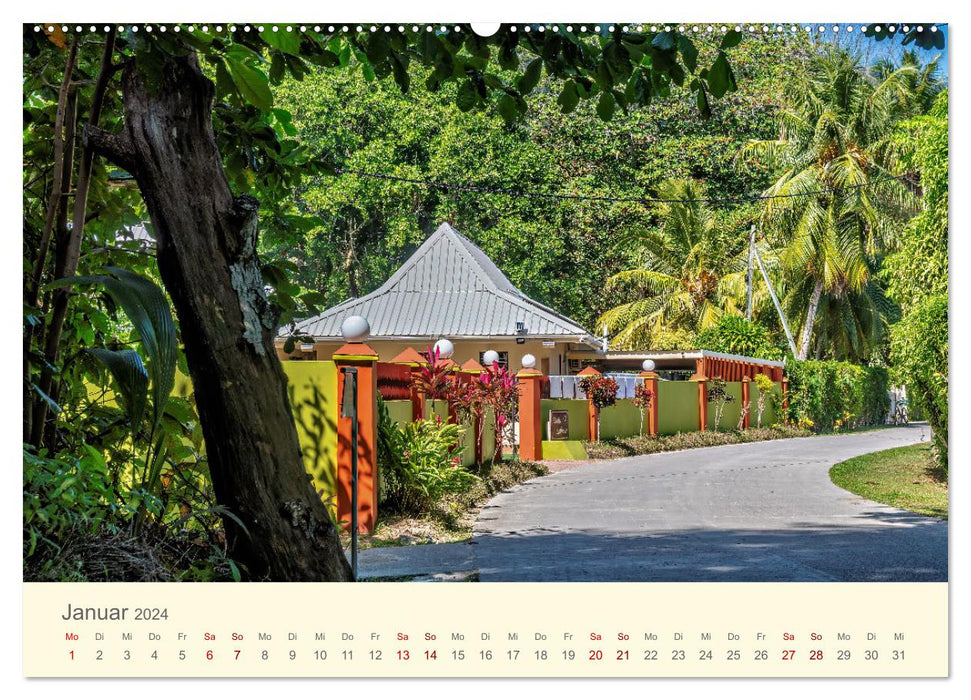 Traumhafte Seychellen (CALVENDO Premium Wandkalender 2024)