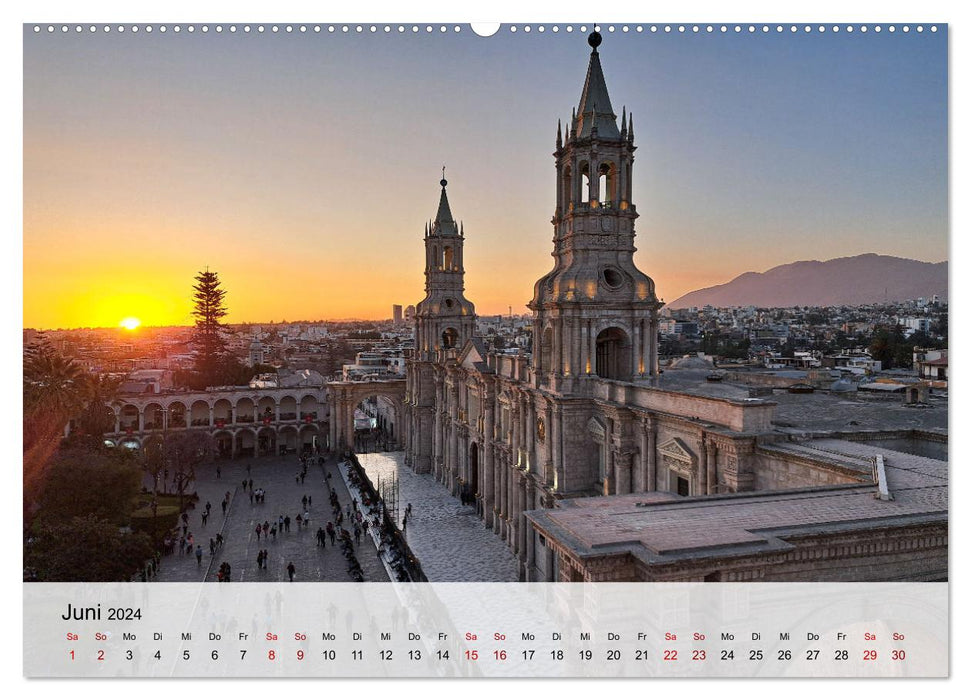Entdecke Südamerika: Monat für Monat (CALVENDO Wandkalender 2024)