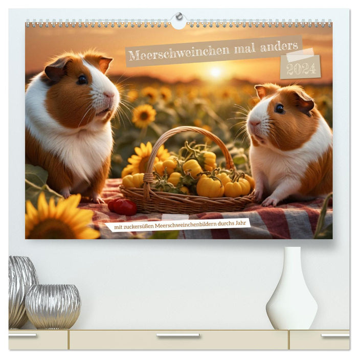 Meerschweinchen mal anders! (CALVENDO Premium Wandkalender 2024)