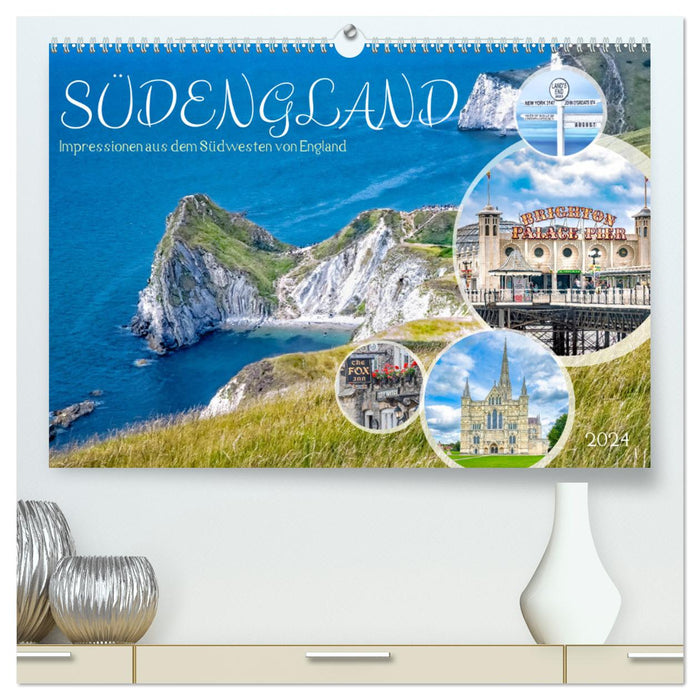 Südengland - Impressionen aus dem Südwesten von England (CALVENDO Premium Wandkalender 2024)