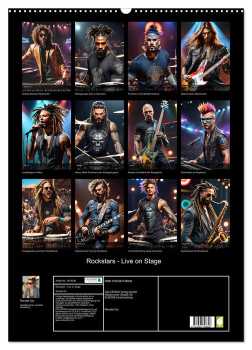 Rockstars - Live on Stage (CALVENDO Wandkalender 2024)
