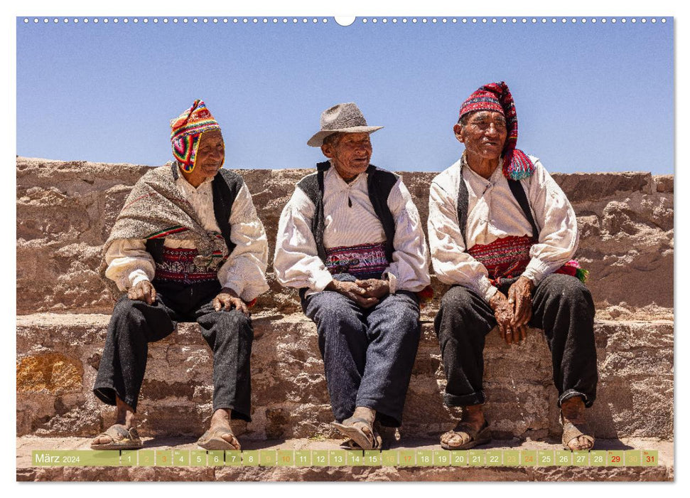 Peru - Bunte Vielfalt von Machu Picchu bis zur Atacama Wüste (CALVENDO Wandkalender 2024)